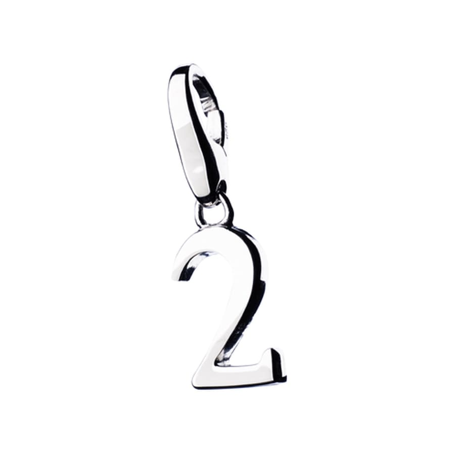Giorgio Martello Milano Charm Zahl 2, Silber 925 Onesize Damen
