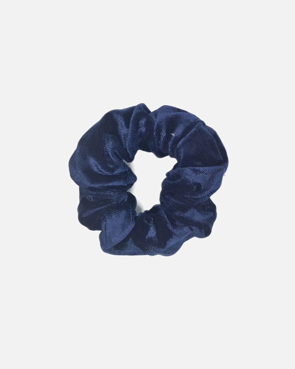 Haargummi für Unisex SOHO Velour Scrunchie Dunkelblau