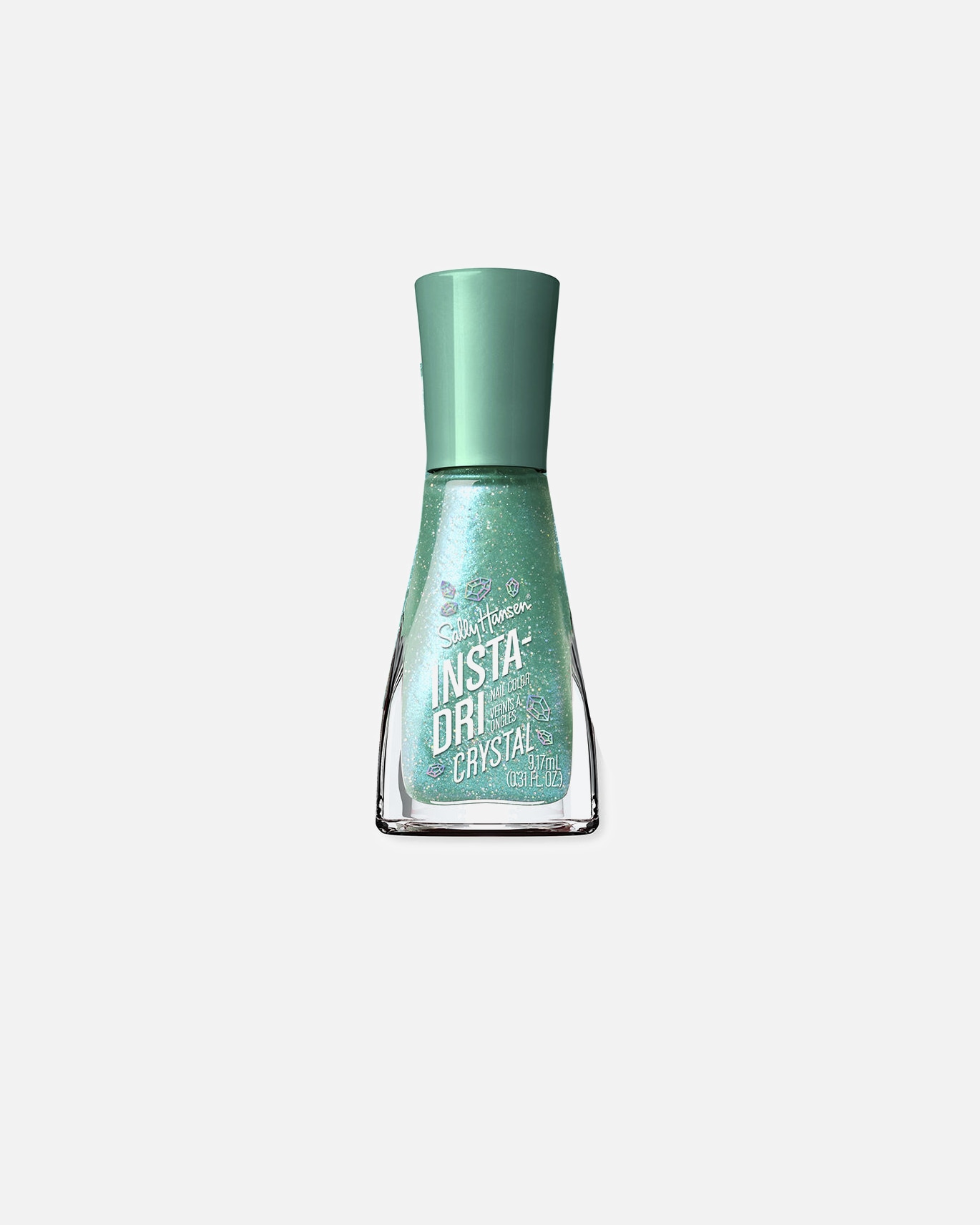 Nagellack für Unisex Sally Hansen INSTA-DRI CHROME Nagelfarbe 121-Aquamarin Aura