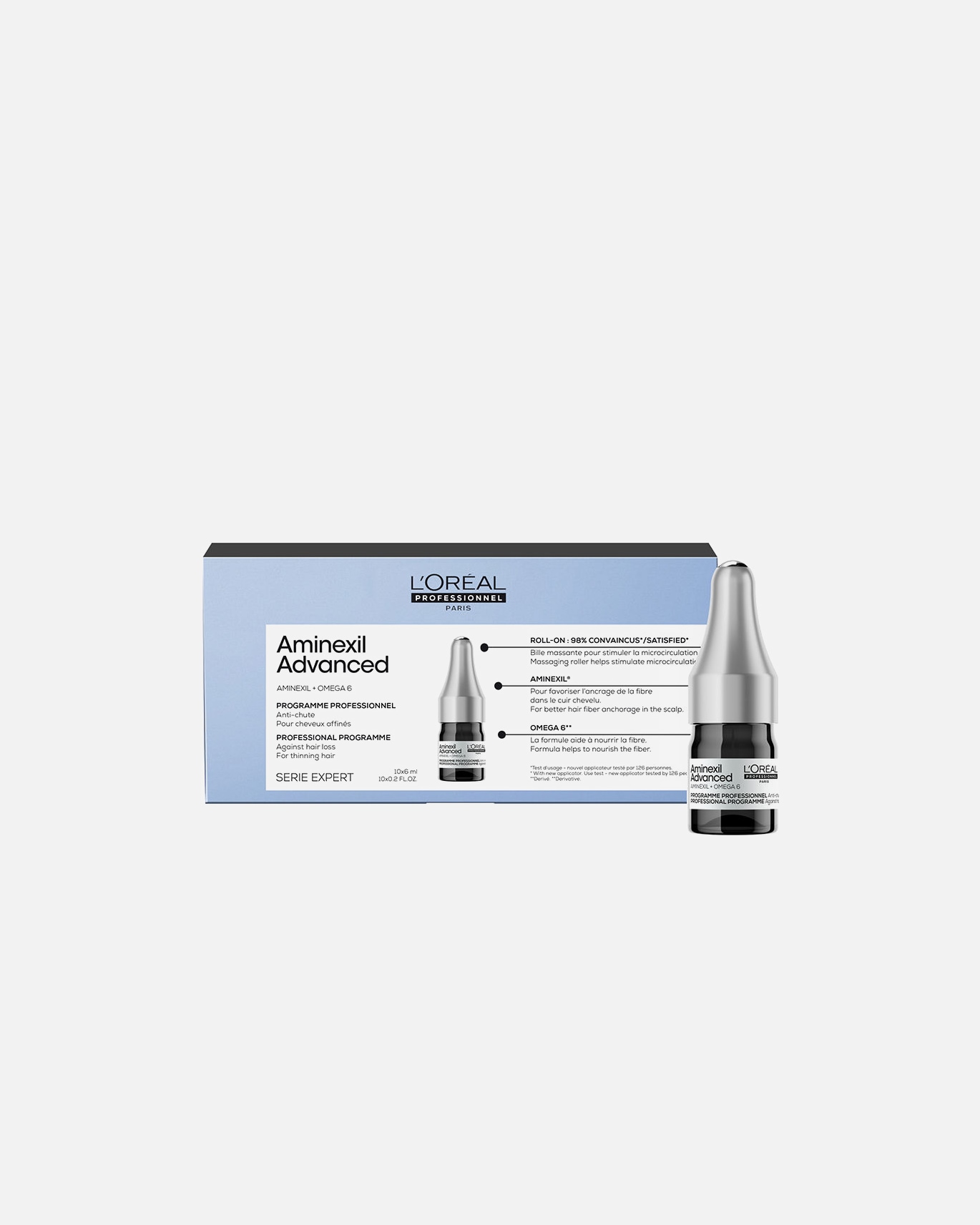 Haarkur für Unisex L´Oréal Professionnel Paris AMINEXIL ADVANCED Ampullen angereichert mit dermatologischen Wirkstoffen für das Haar 6 ml