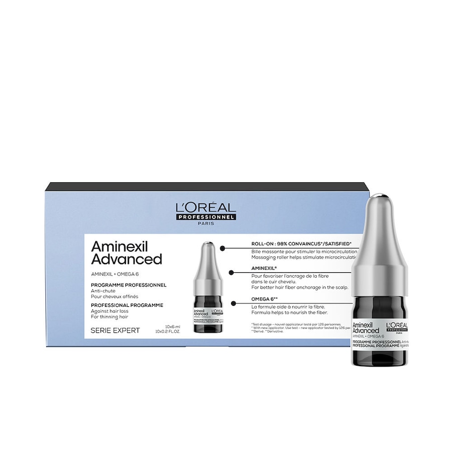 L ́Oréal Professionnel Paris AMINEXIL ADVANCED Ampullen angereichert mit dermatologischen Wirkstoffen für das Haar 6 ml