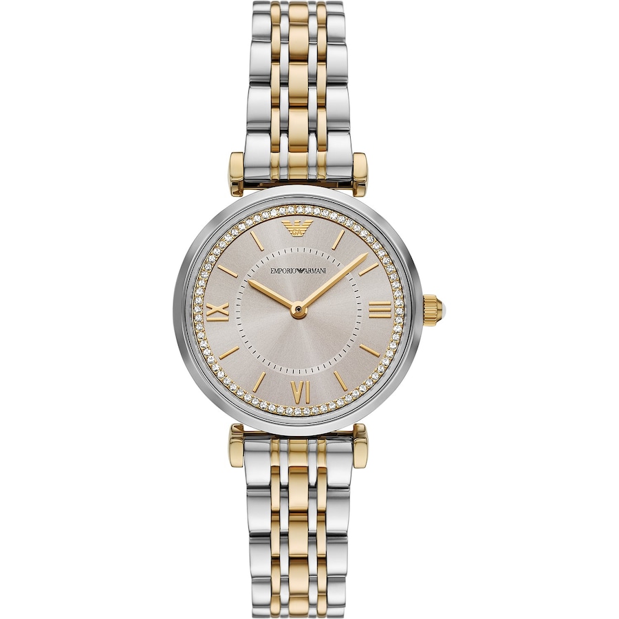 Emporio Armani Damenuhr Edelstahl bicolor Damen