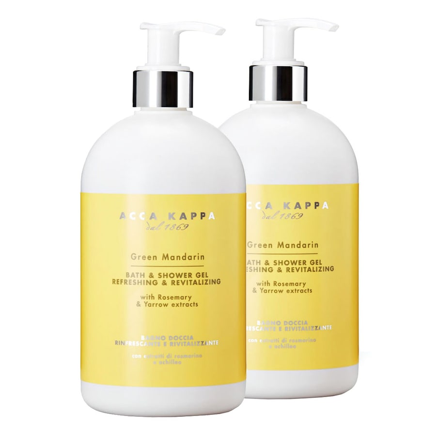 Acca Kappa Green Mandarin Bath & Shower Gel Doppelpack (2er Set) 1000 ml