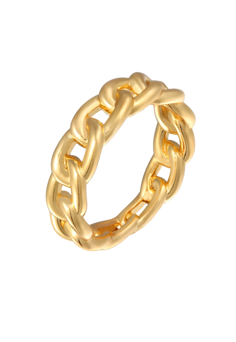 Elli Ring Gliederring Bandring Farbe Gold für Damen 52