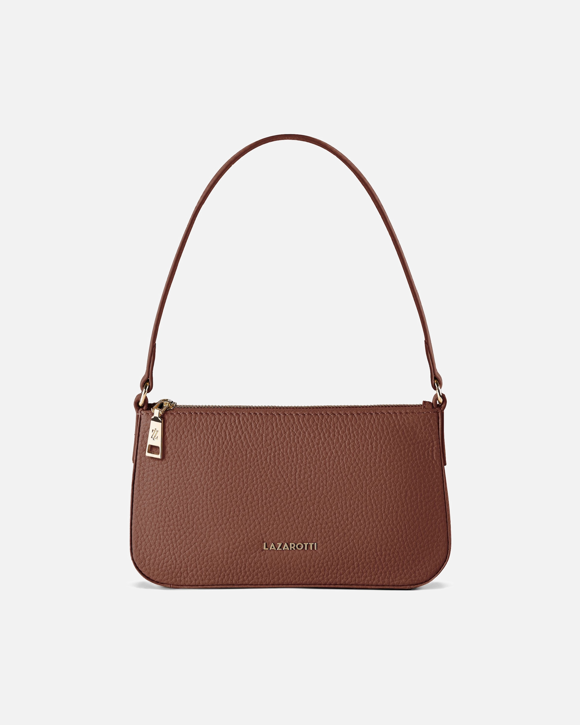 Tasche für Weiblich Lazarotti Bologna Leather Schultertasche brown