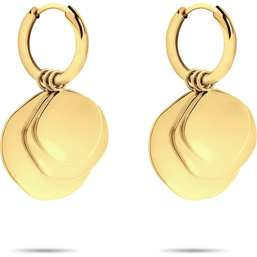 Liebeskind Creolen Edelstahl gelbgold Damen