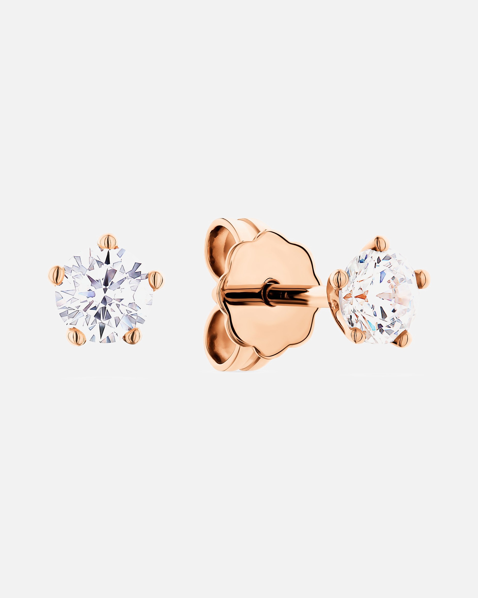 Ohrringe für Weiblich CHRIST Ohrstecker 750er Roségold One Size