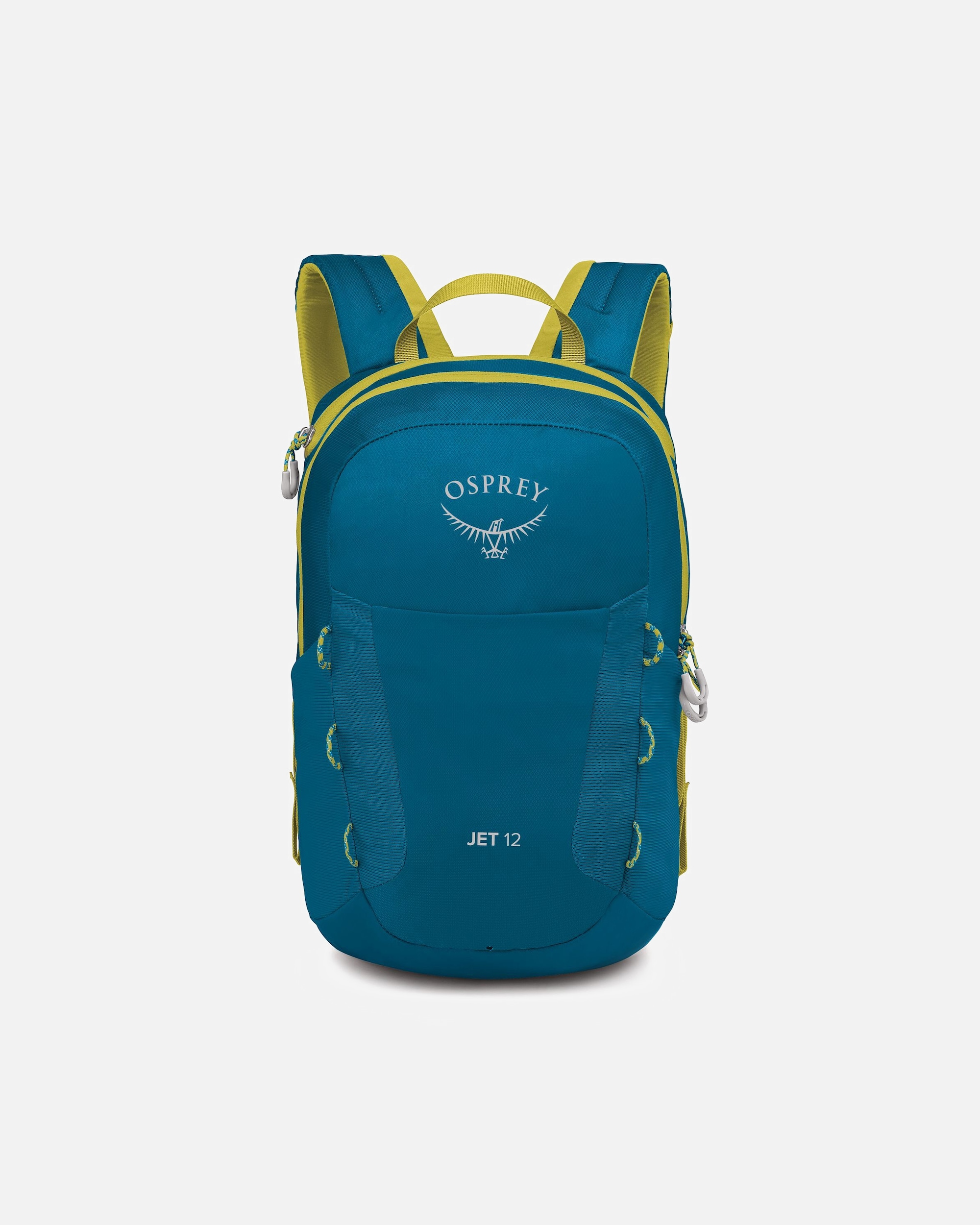 Rucksack für Unisex Osprey Jet Wanderrucksack blue spikemoss-lemongrass