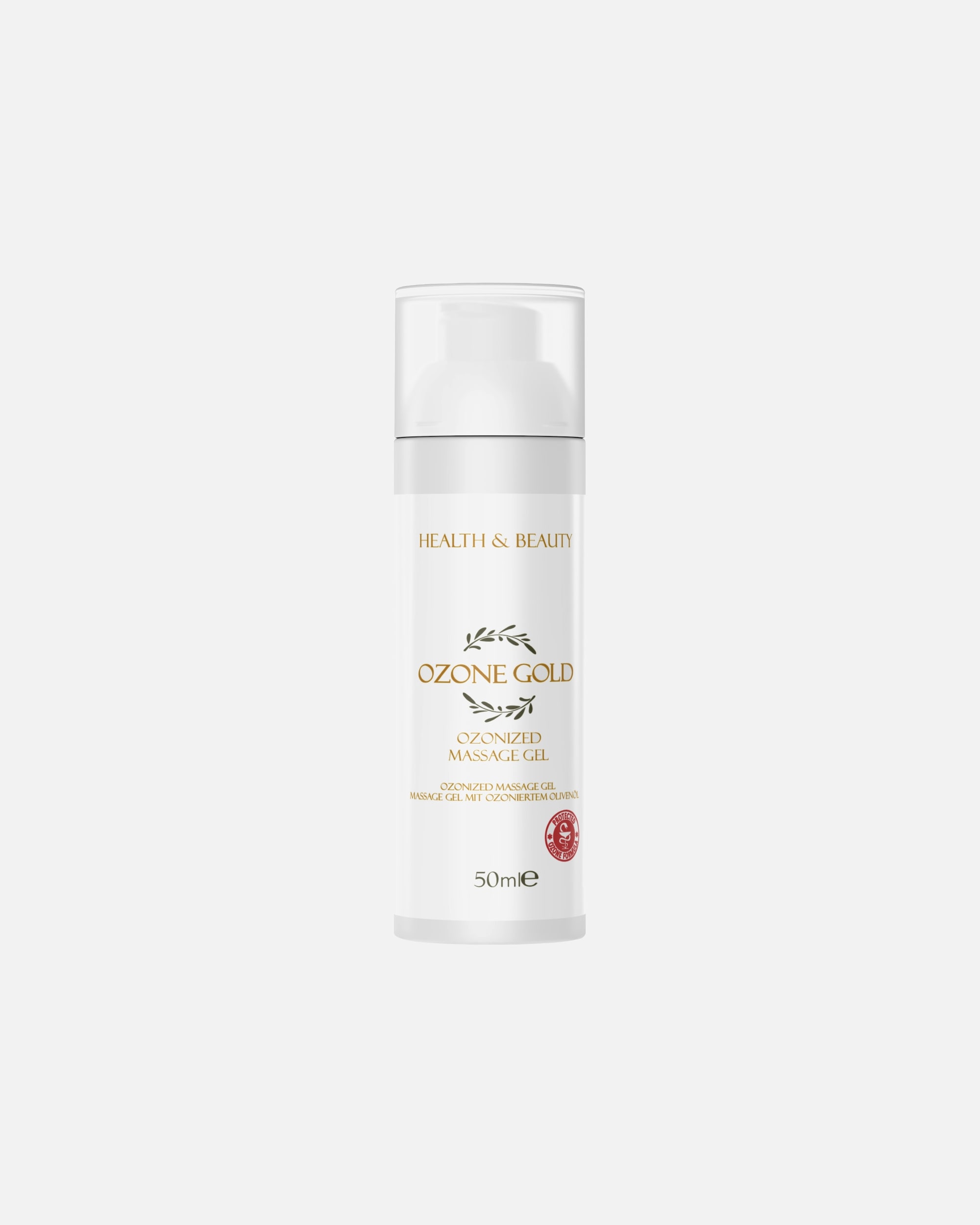 Massagezubehör für Unisex OZONE GOLD Massage-Gel mit ozonisiertem Olivenöl weiß