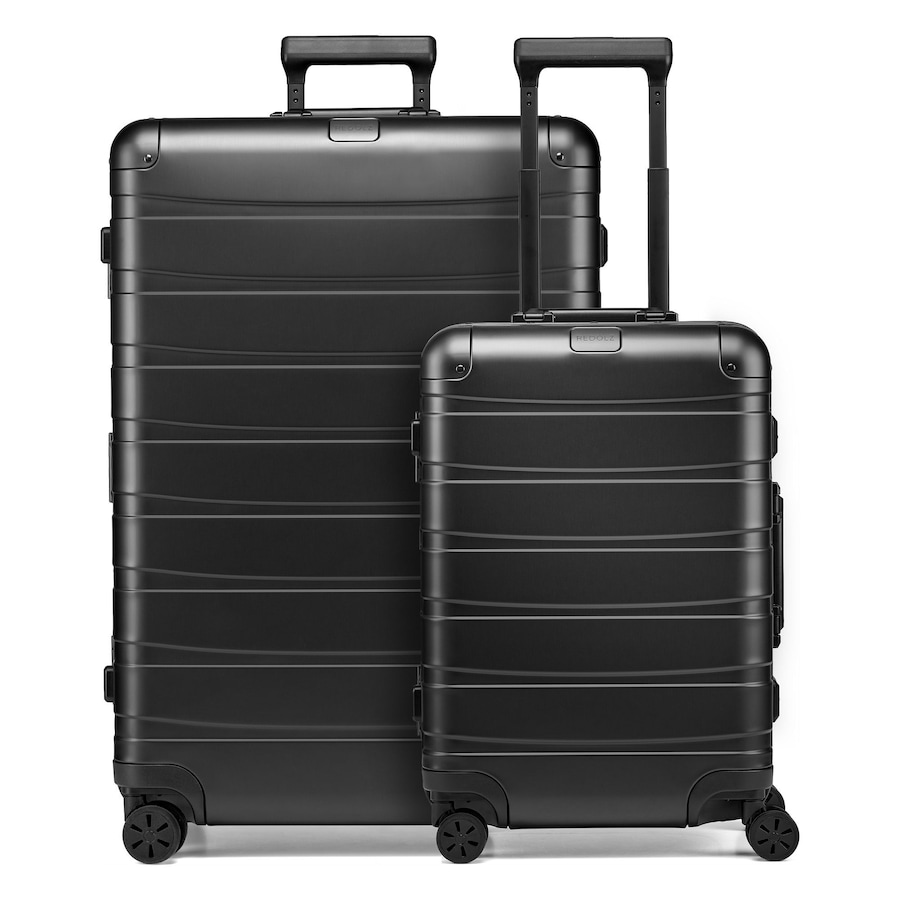Redolz Pro Aluminium 4 Rollen Kofferset 2-teilig black Schwarz Herren