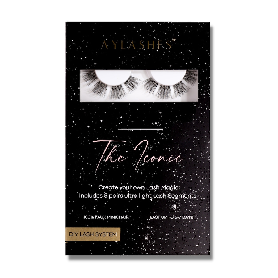 Aylashes MAXI BOX - 5 PAAR SCHWARZ. THE ICONIC (12mm-15mm) Damen