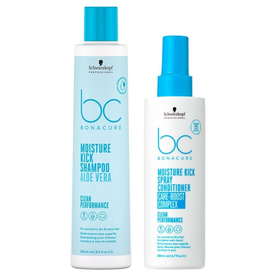 Schwarzkopf Professional BC Moisture Kick Bundle (Shampoo + Spray Conditioner) Damen