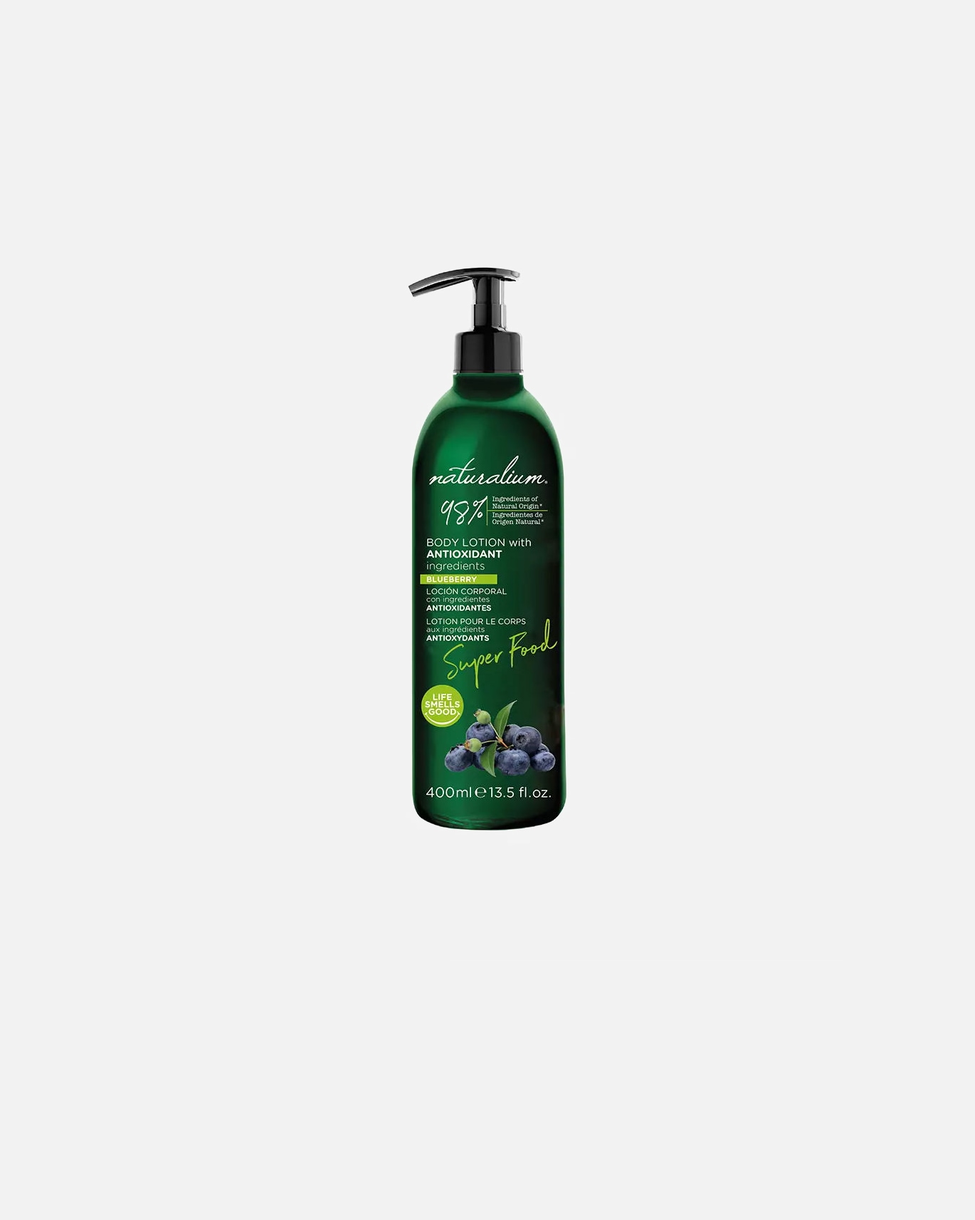 Bodylotion für Unisex Naturalium SUPER FOOD blueberry antioxidant body lotion 400 ml