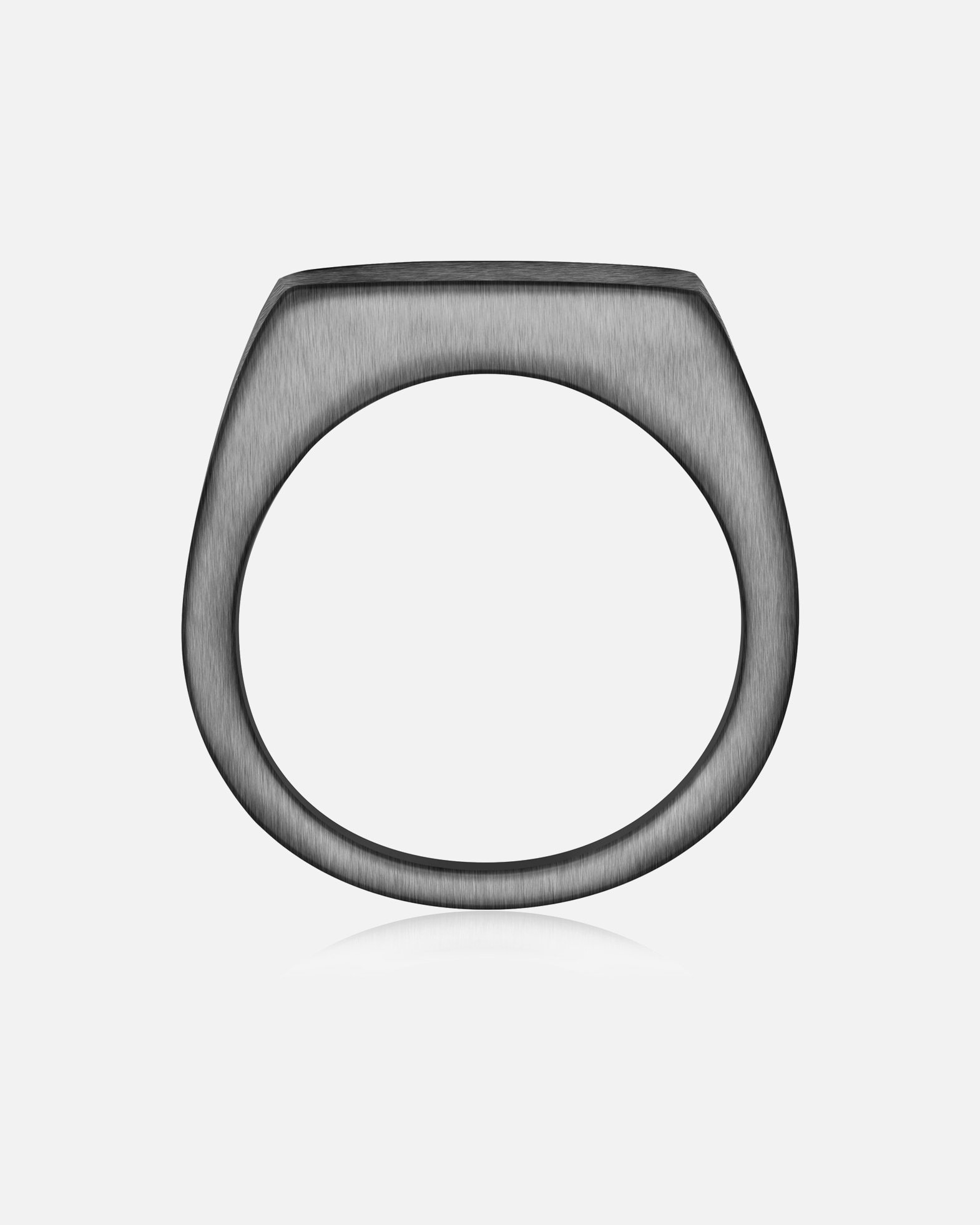 Ring für Männlich True Rebels Ring aus Edelstahl in gunmetal 62