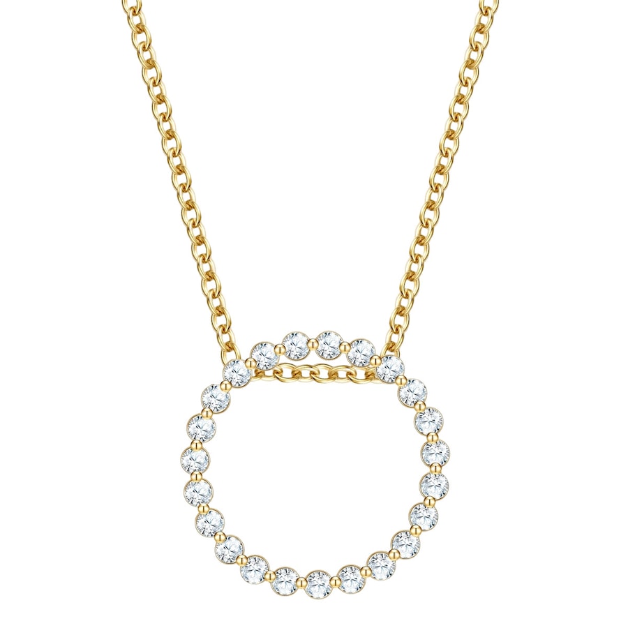 Glanzstücke München Halskette aus Sterling Silber in Gelbgold mit Zirkonia 40,0 cm Basiskette + 5,0 Verlängerung Damen