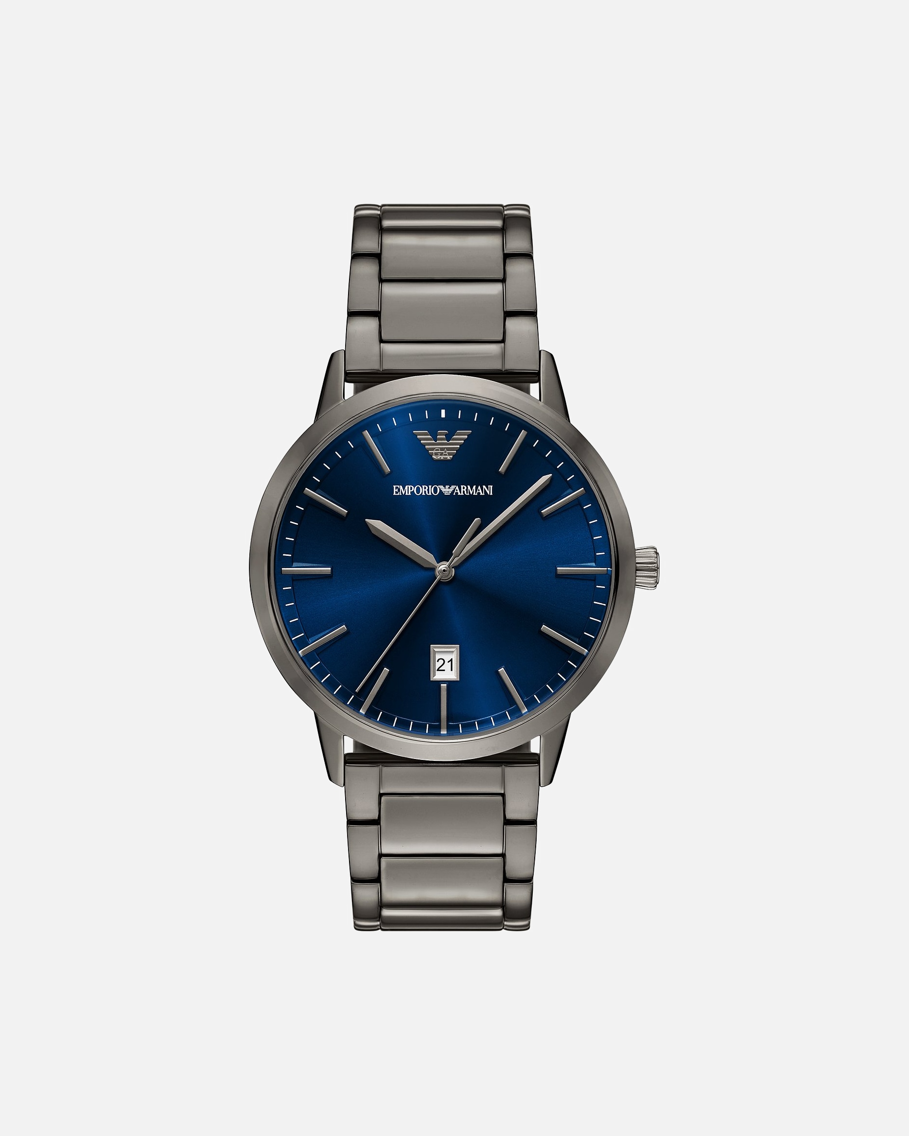Uhr für Männlich Emporio Armani Herrenuhr Edelstahl grau