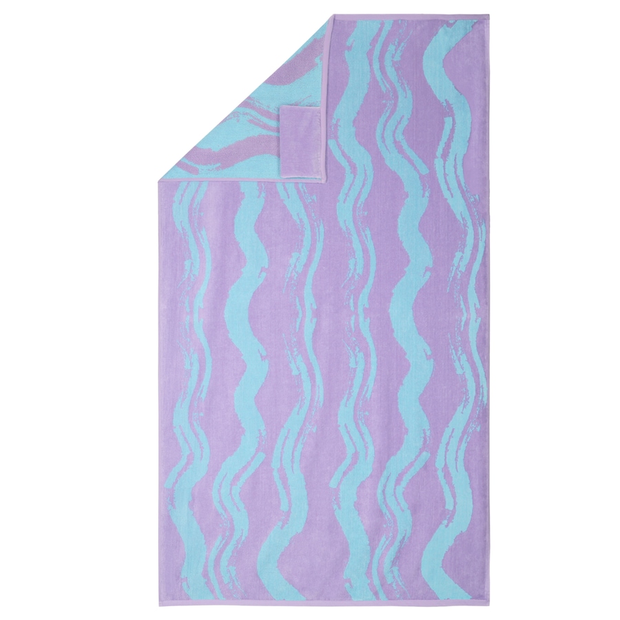 Vossen Strandtücher Coast Lines lavender touch - 0002 100x180 cm