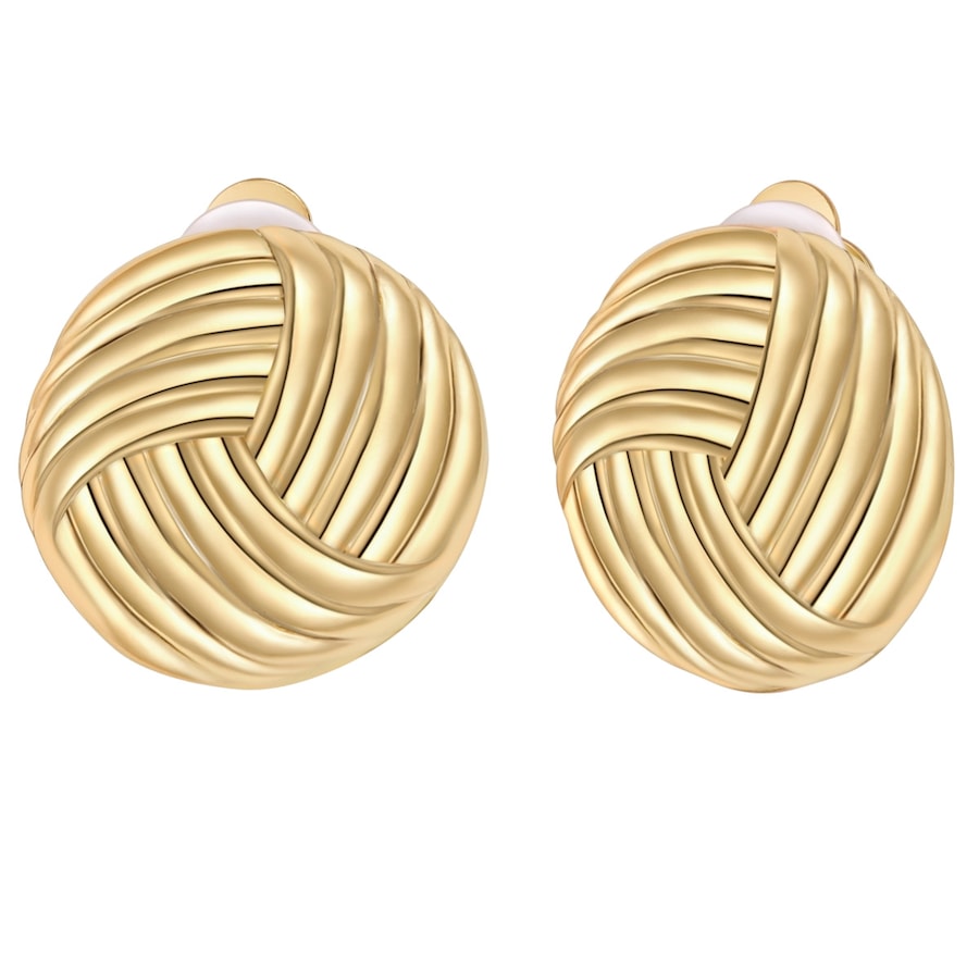 Yokoamii Ohrclips aus Metall-Legierung in gelbgold 23,4 mm Damen