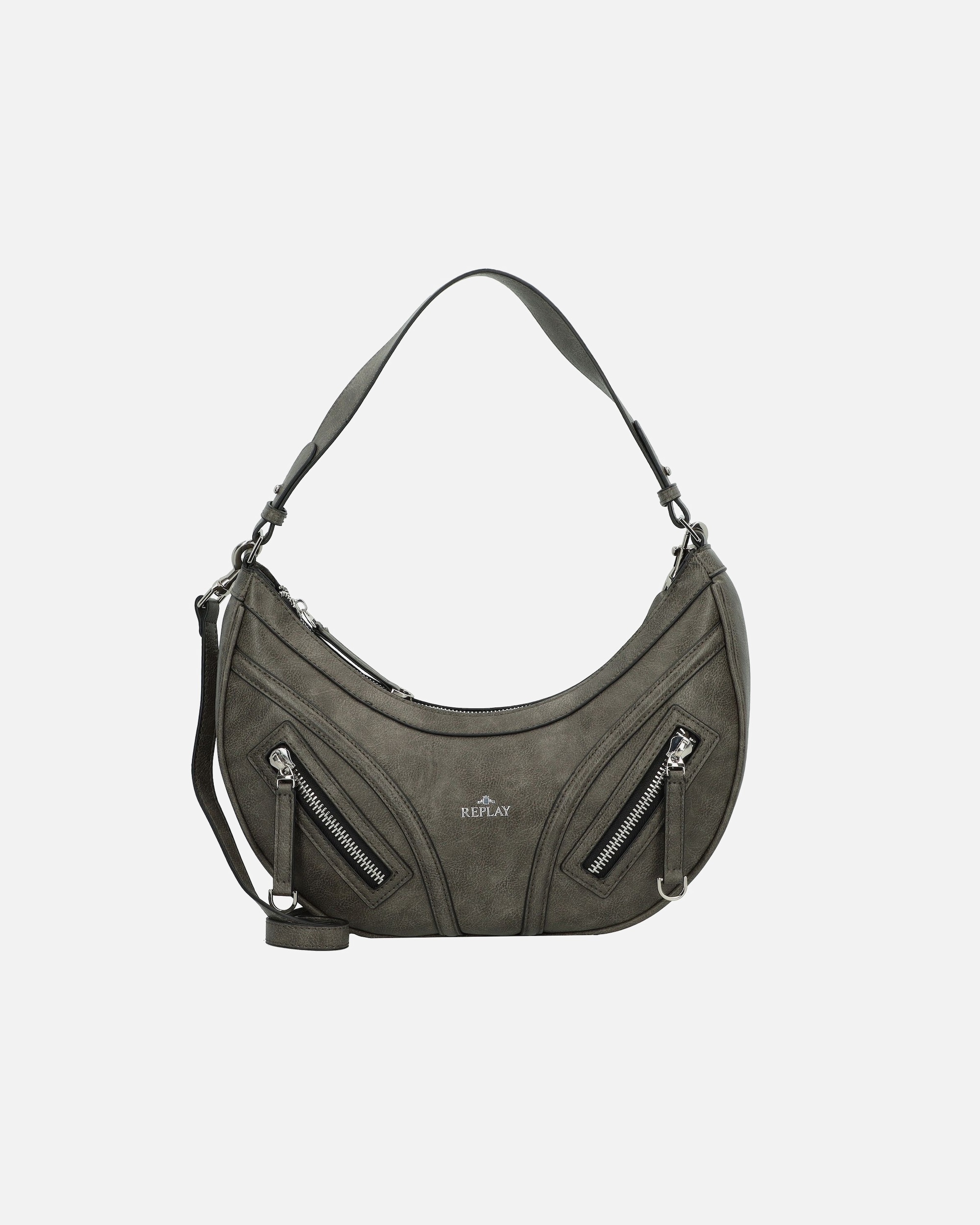 Handtasche für Weiblich Replay Schultertasche washed black