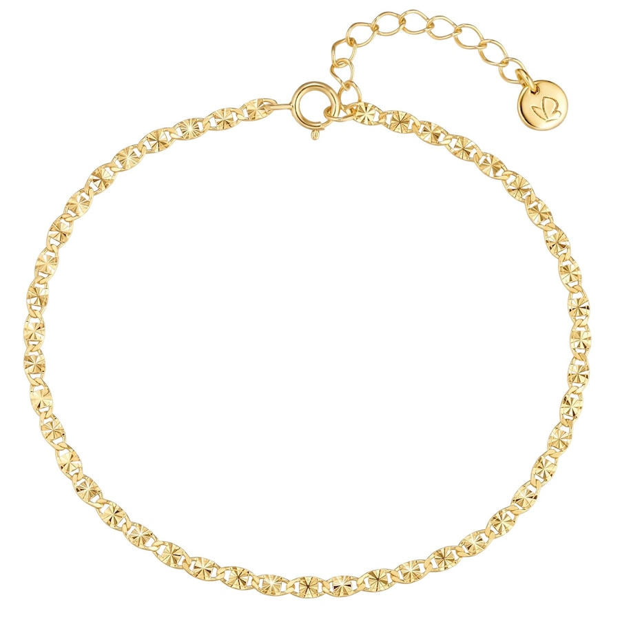 Glanzstücke München Armband aus Sterling Silber in gelbgold 17,0 cm Basislänge + 3,0 Verlängerung Damen