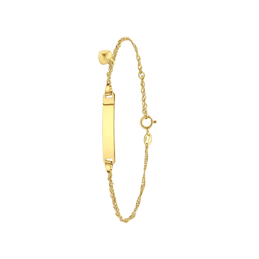 Lucardi Armband 925 Silber Gold - 18.0 Damen