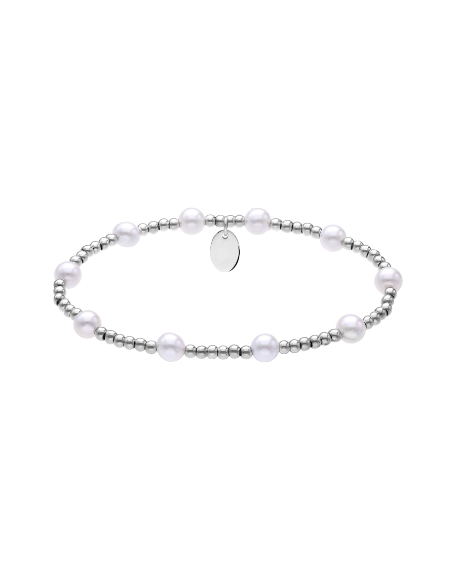 Lucardi Armband Stahl Silber - 17.0 Damen