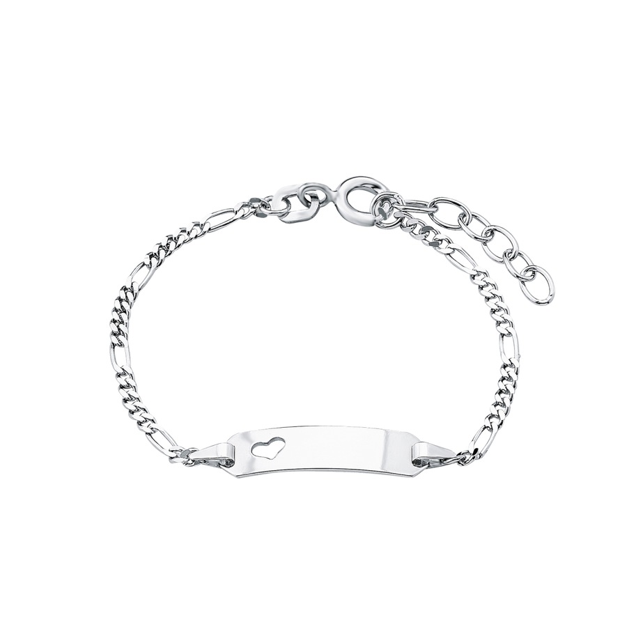 amor Identarmband Silber Weiss Damen