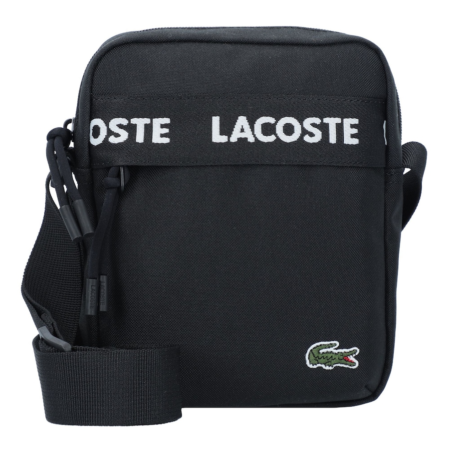 Lacoste Umhängetasche 17.5 cm tape noir Schwarz Herren