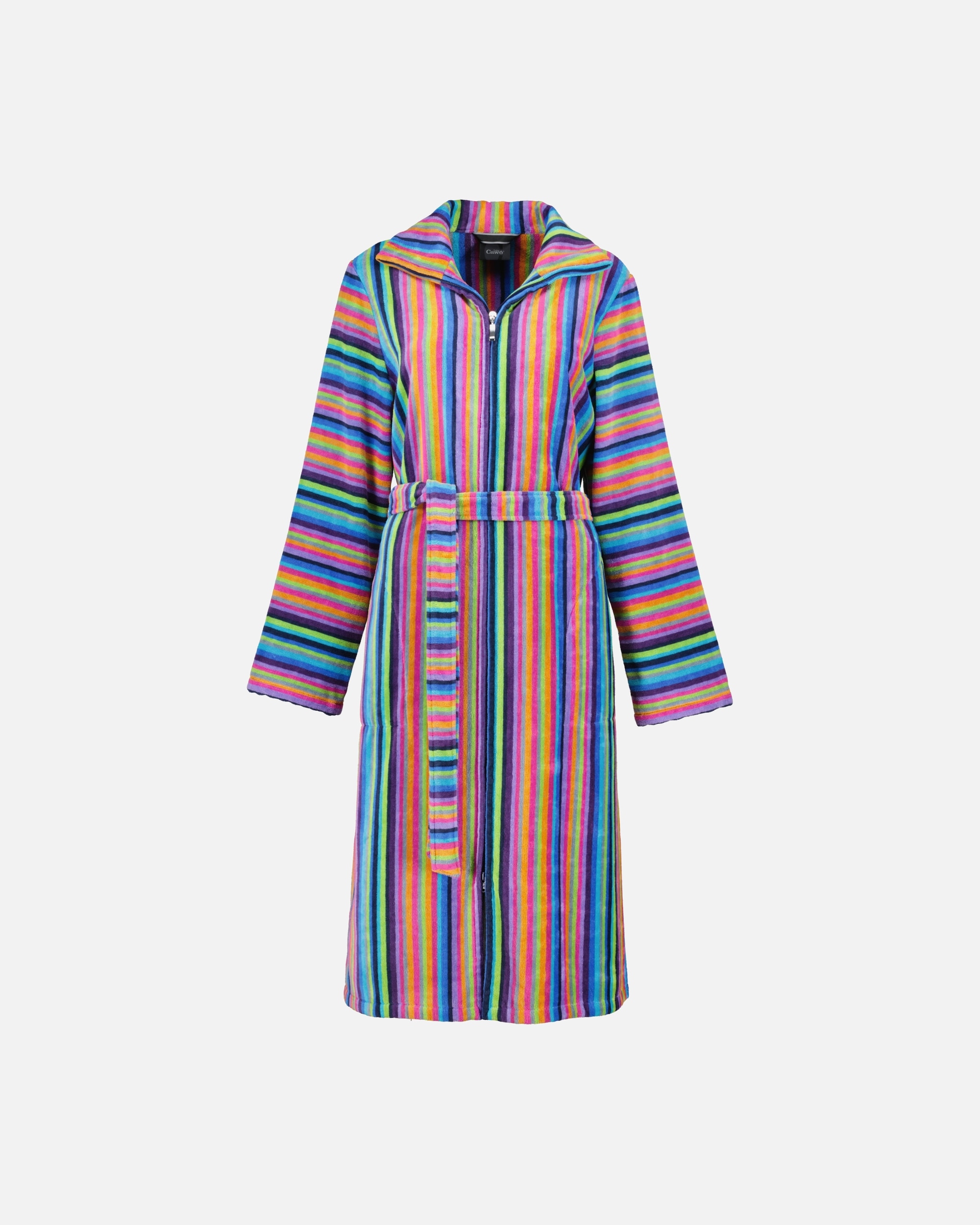 Bademantel für Weiblich Cawö Cawö Bademäntel Damen Reißverschluss 1456 multicolor - 14 L