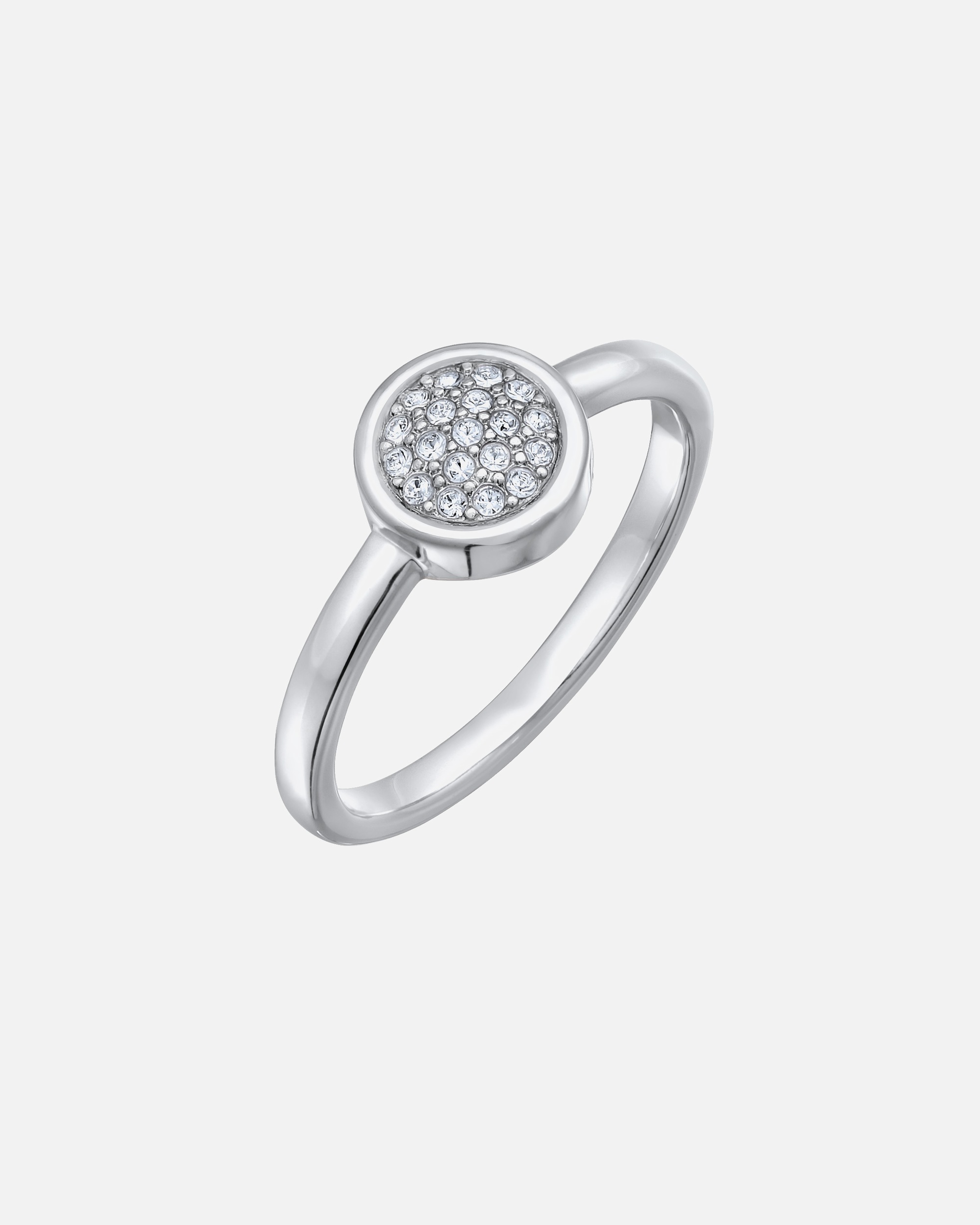 Ring für Weiblich Elli Kristalle Elegant Solitäre Farbe Silber für Dame 58