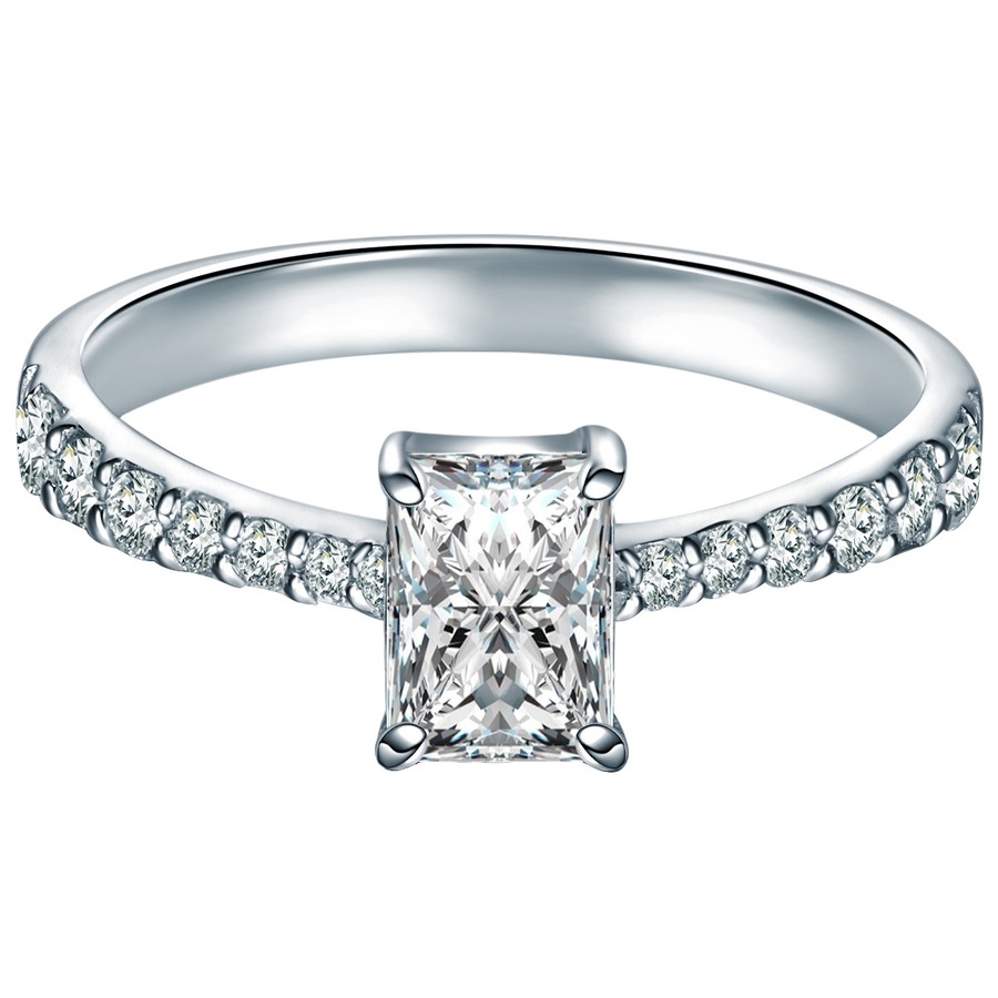 Trilani Ring aus Sterling Silber in silber mit Zirkonia 54 Damen