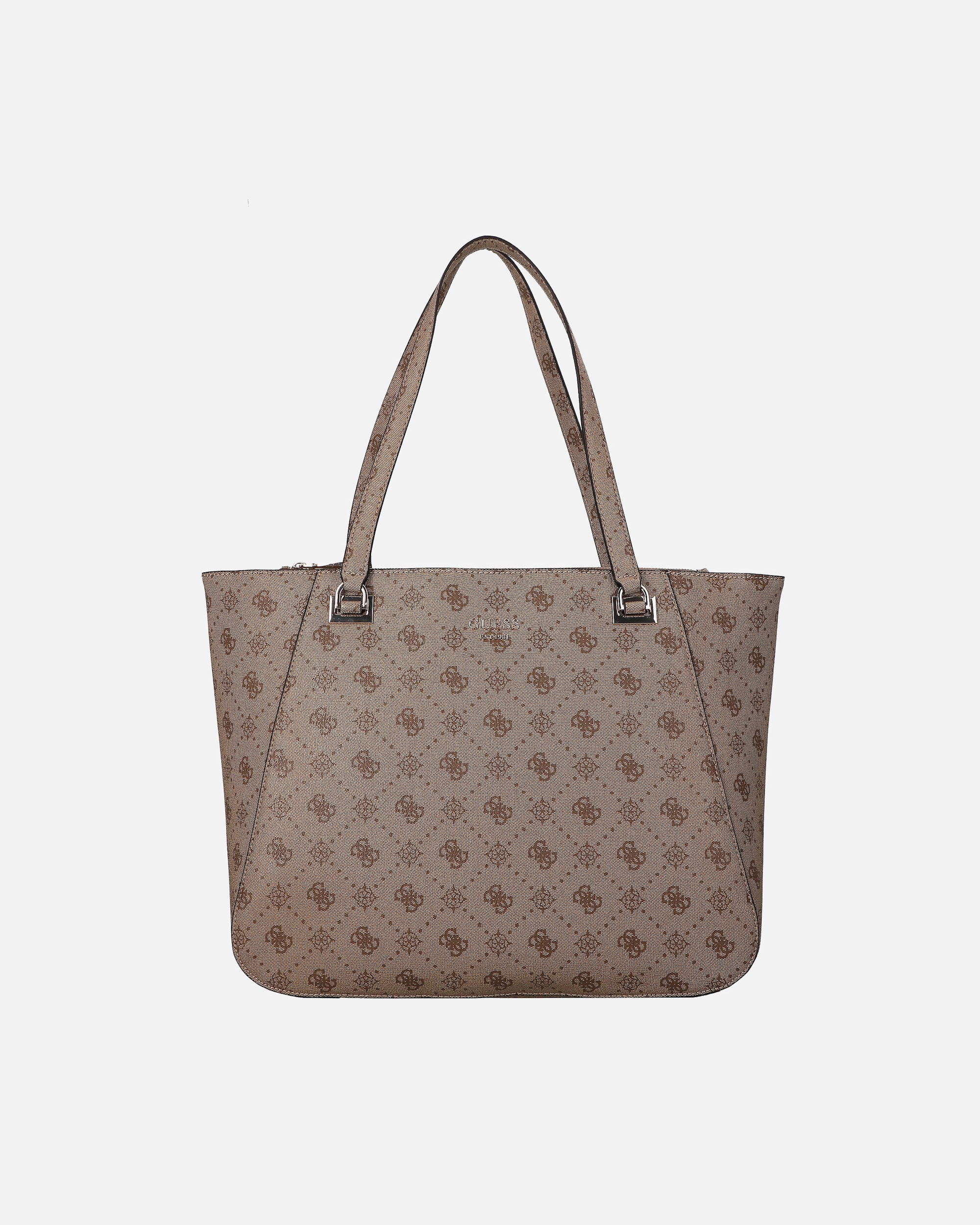 Clutch für Weiblich Guess Calebra Shopper latte logo
