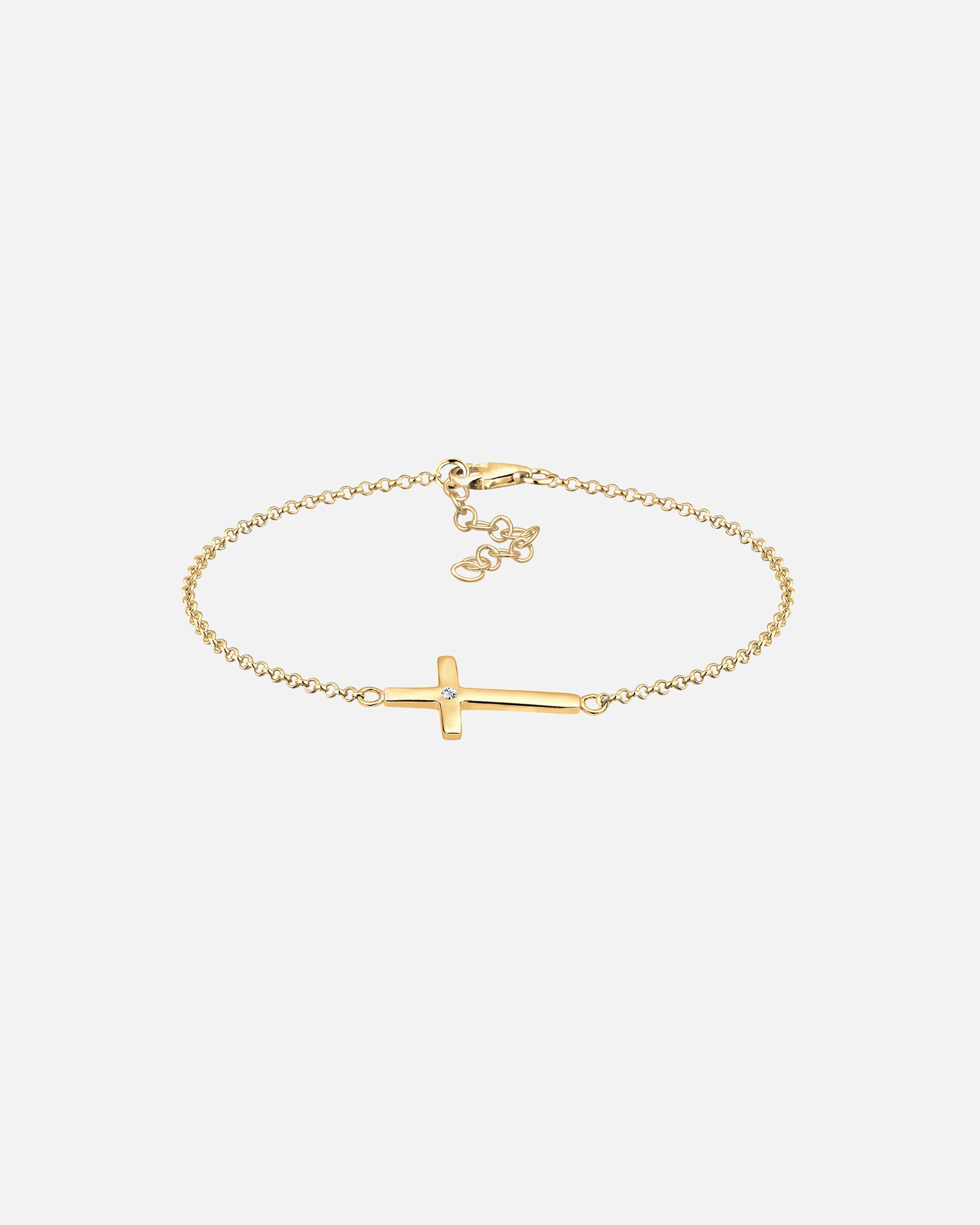 Armband für Weiblich Elli Kreuz Kristalle 925 Sterling Silber 18