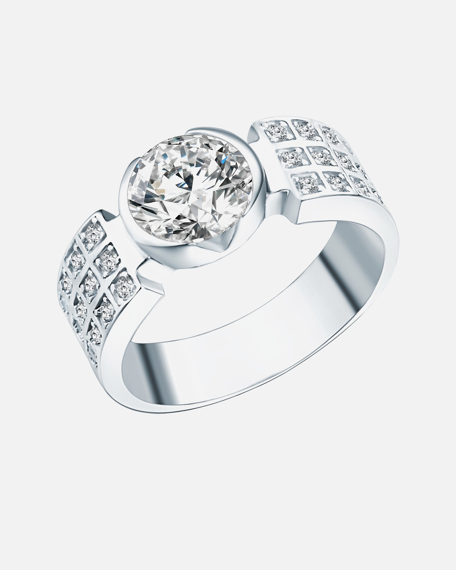 Ring für Weiblich Rafaela Donata Ring Sterling Silber Zirkonia in Silber 50