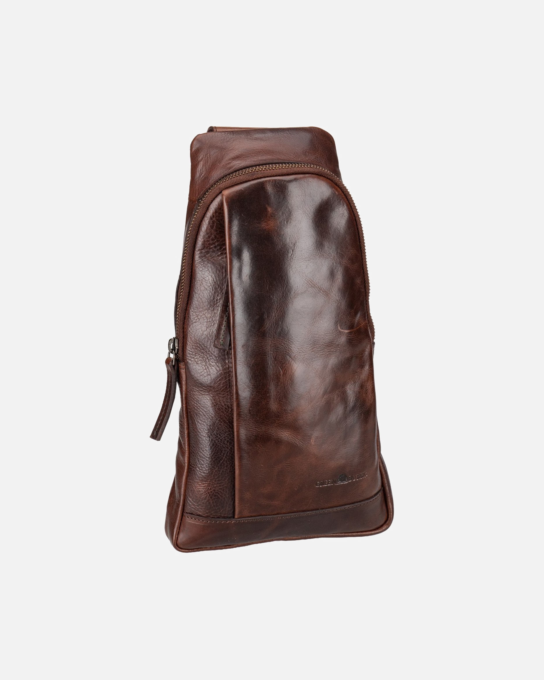 Rucksack für Unisex Greenburry Bodybag Newport Crossover-Bag Coffee