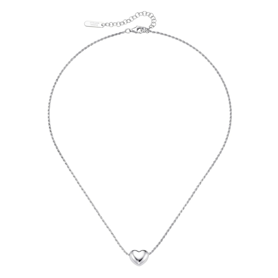 Giorgio Martello Milano Kette mit Anhänger in Herzform, Silber 925