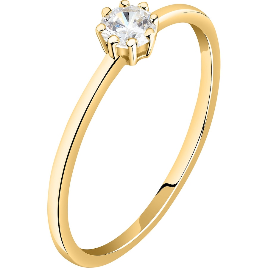 Live Diamond Damenring 375er Gelbgold, recycelt 58 Damen