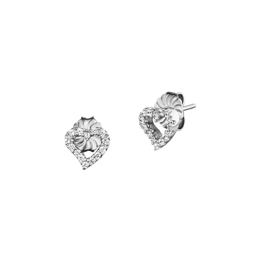 Julie Julsen Ohrstecker 925/- Sterling Silber Zirkonia weiß Weiss Damen