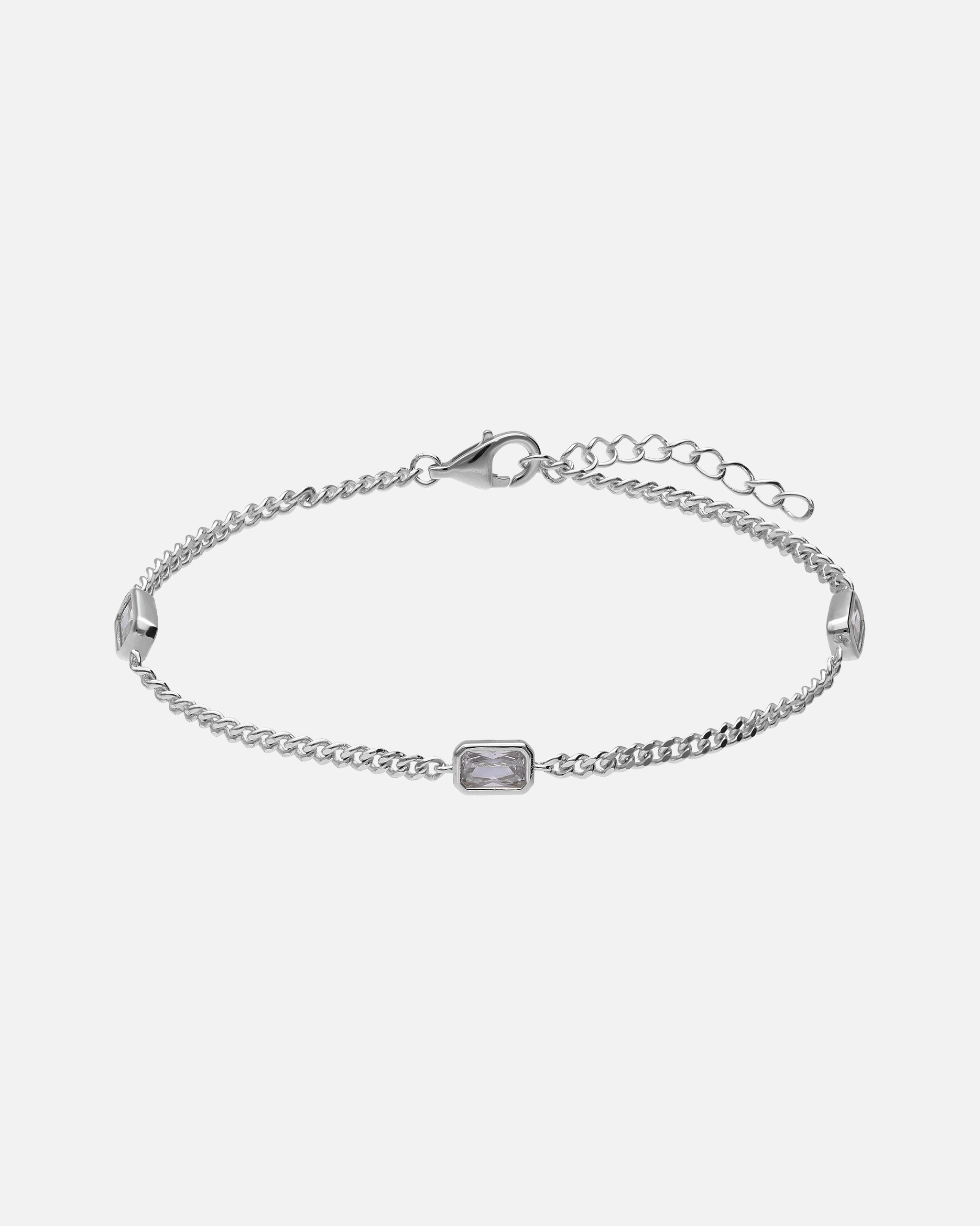 Armband für Weiblich Lucardi Armband 925 Silber 19 cm Silber