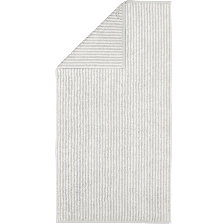 Cawö Handtücher Two-Tone Stripes 480 platin - 76 Handtuch 50x100 cm