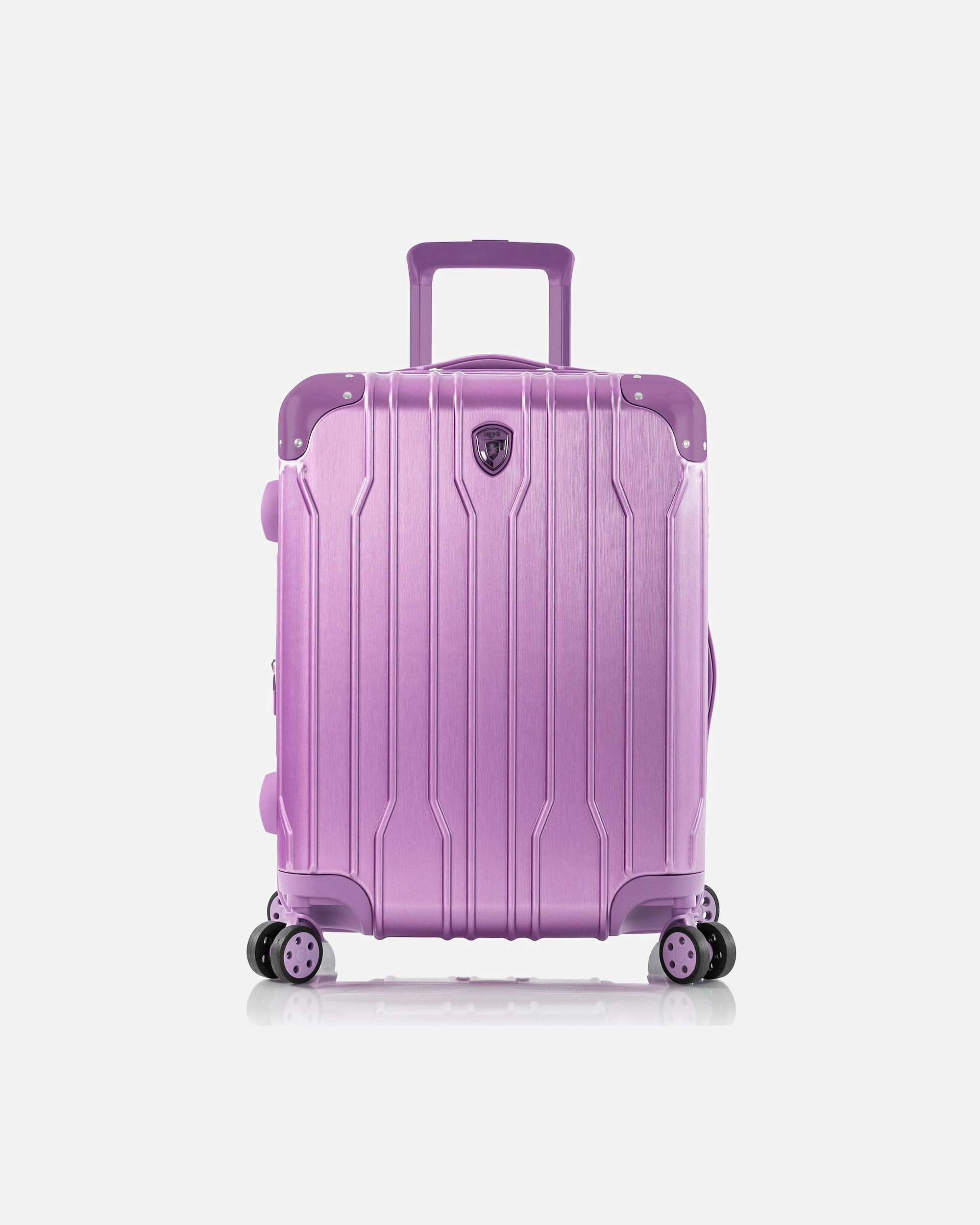 Handgepäckkoffer für Männlich Heys Xtrak 4 Rollen Kabinentrolley S 55 cm mit Dehnfalte lavender