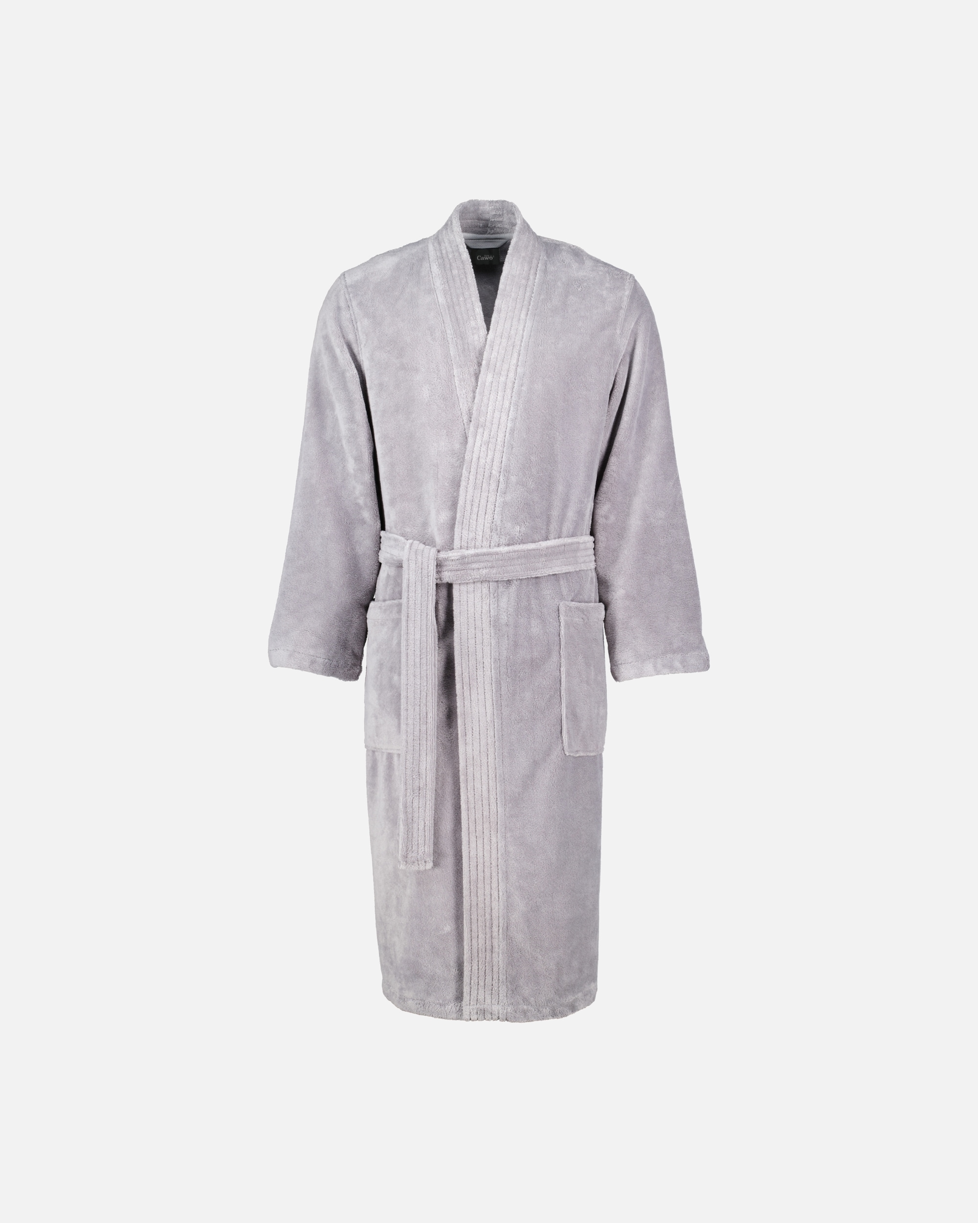 Bademantel für Männlich Cawö Cawö Bademäntel Herren Kimono 800 graphit - 73 L