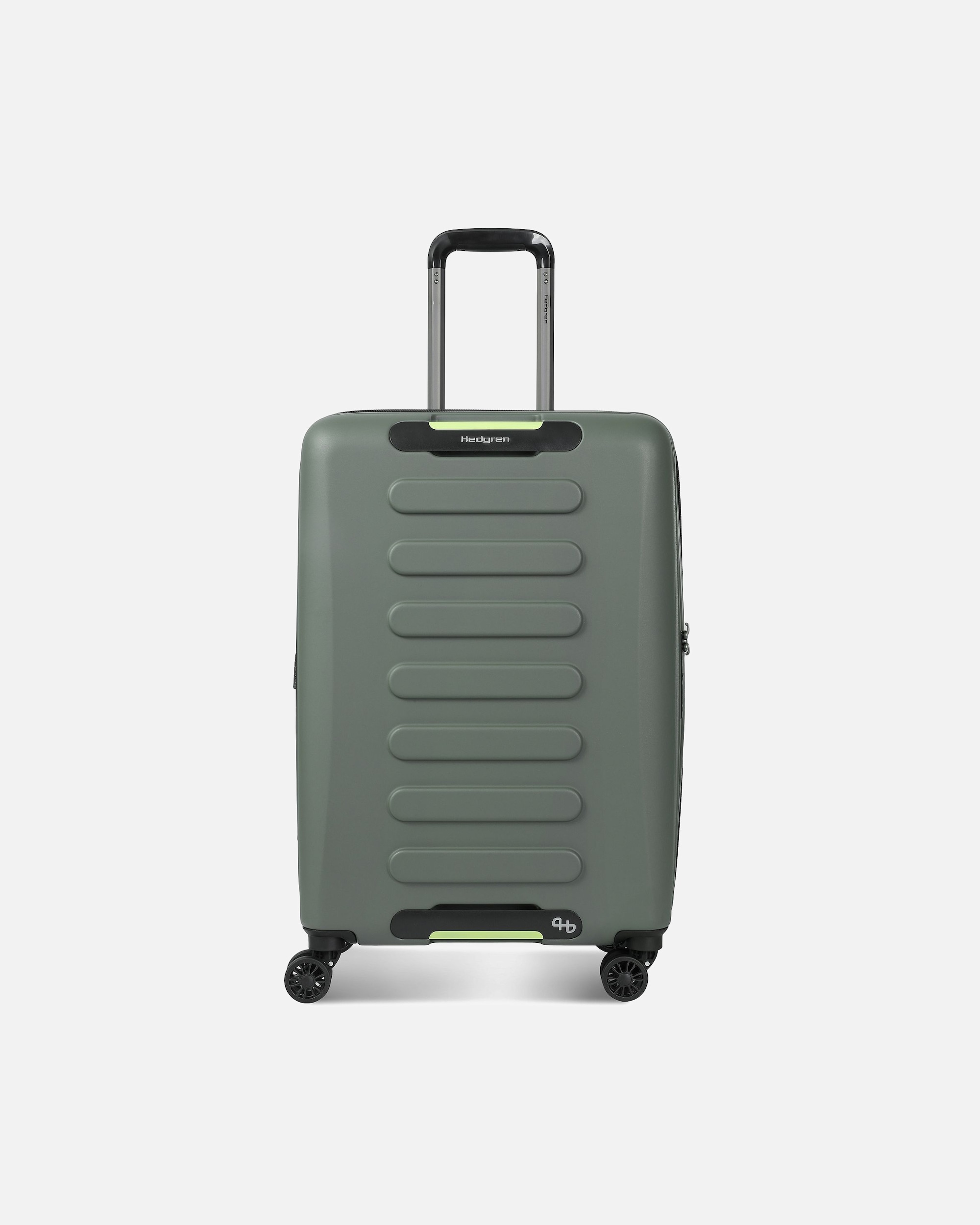 Koffer für Männlich Hedgren Comby Grip M Exp 4 Rollen Trolley 65 cm mit Dehnfalte olive