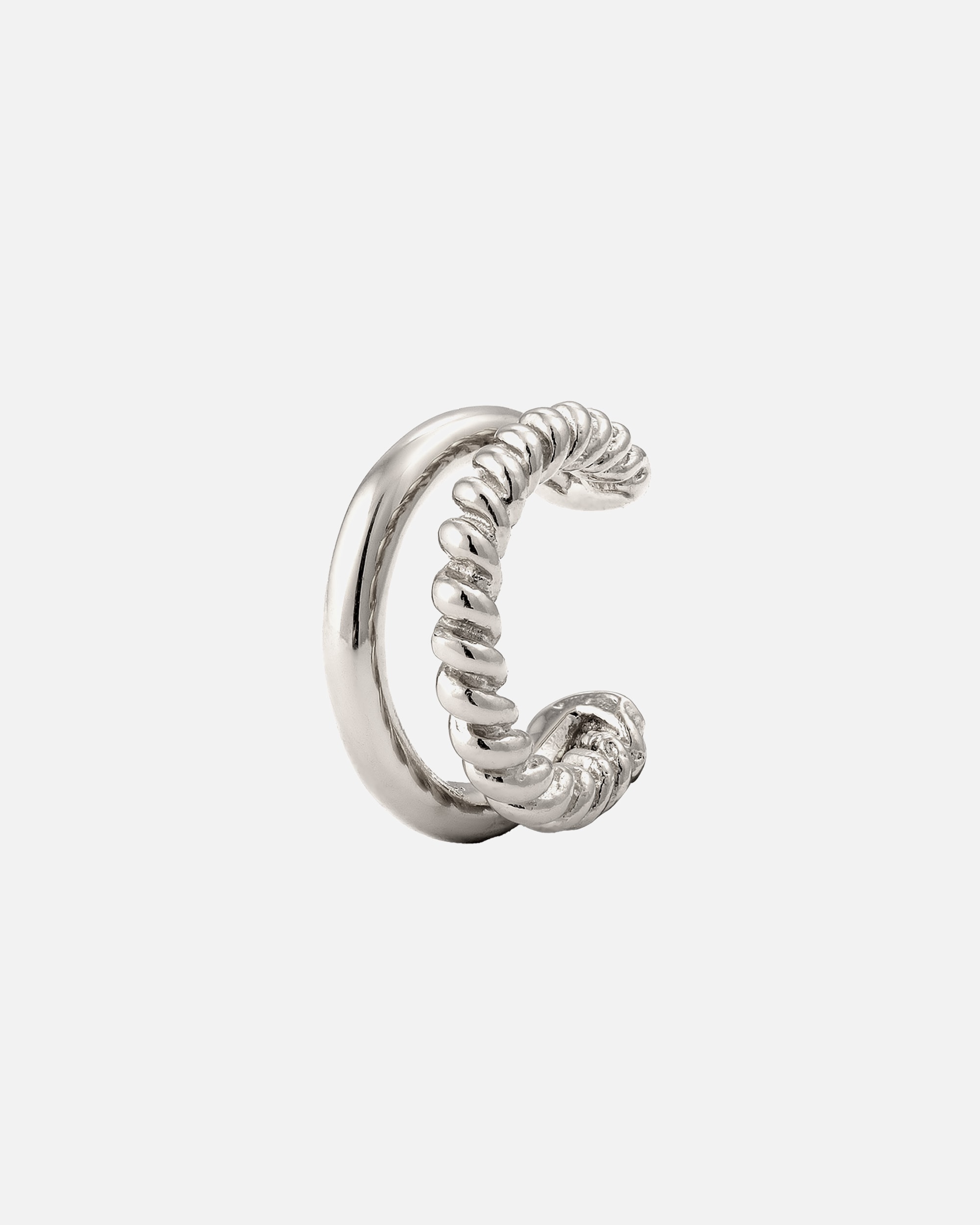 Ohrringe für Weiblich Elli Earcuff Twist Look 925 Sterling Silver silberfarben
