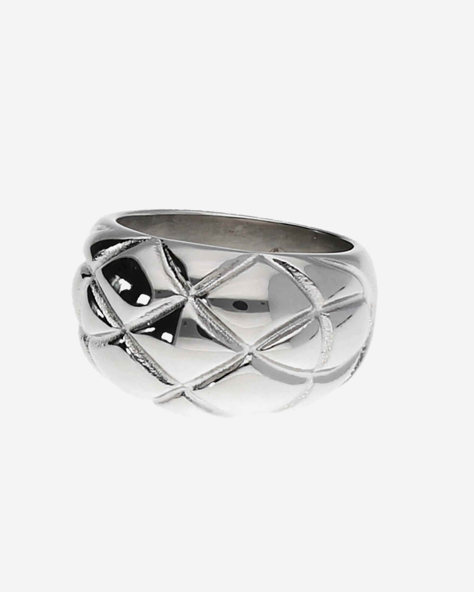 Ring für Weiblich Jacques Charrel Ring topmodern mit struckturierter Oberfläche, Edelstahl 54
