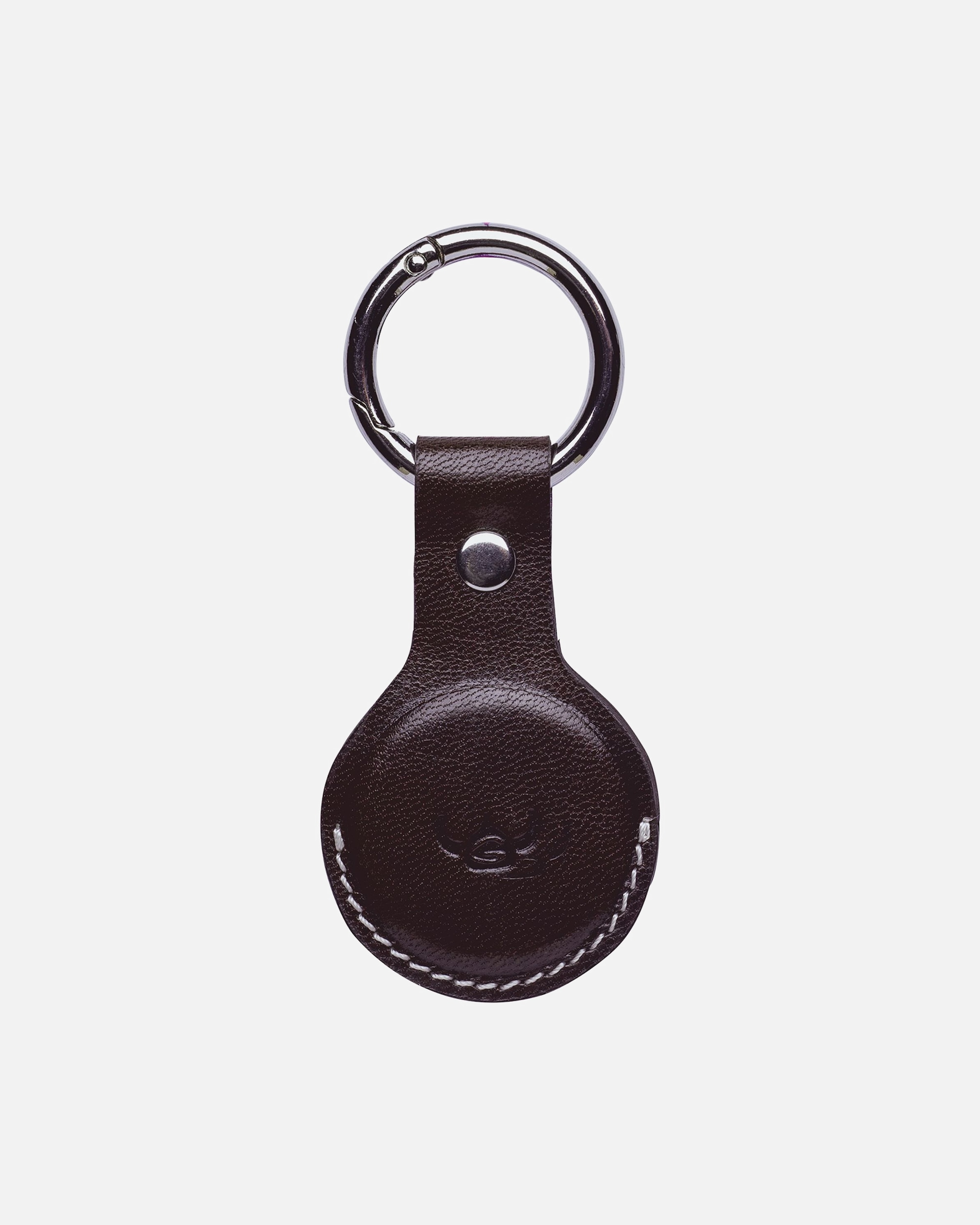 Anhänger für Männlich Golden Head Bari Schlüsselanhänger Leder 4 cm chocolate