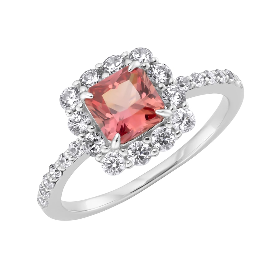 Giorgio Martello Milano Ring Ziersteine, Zirkonia weiß, Silber 925 56 Orange