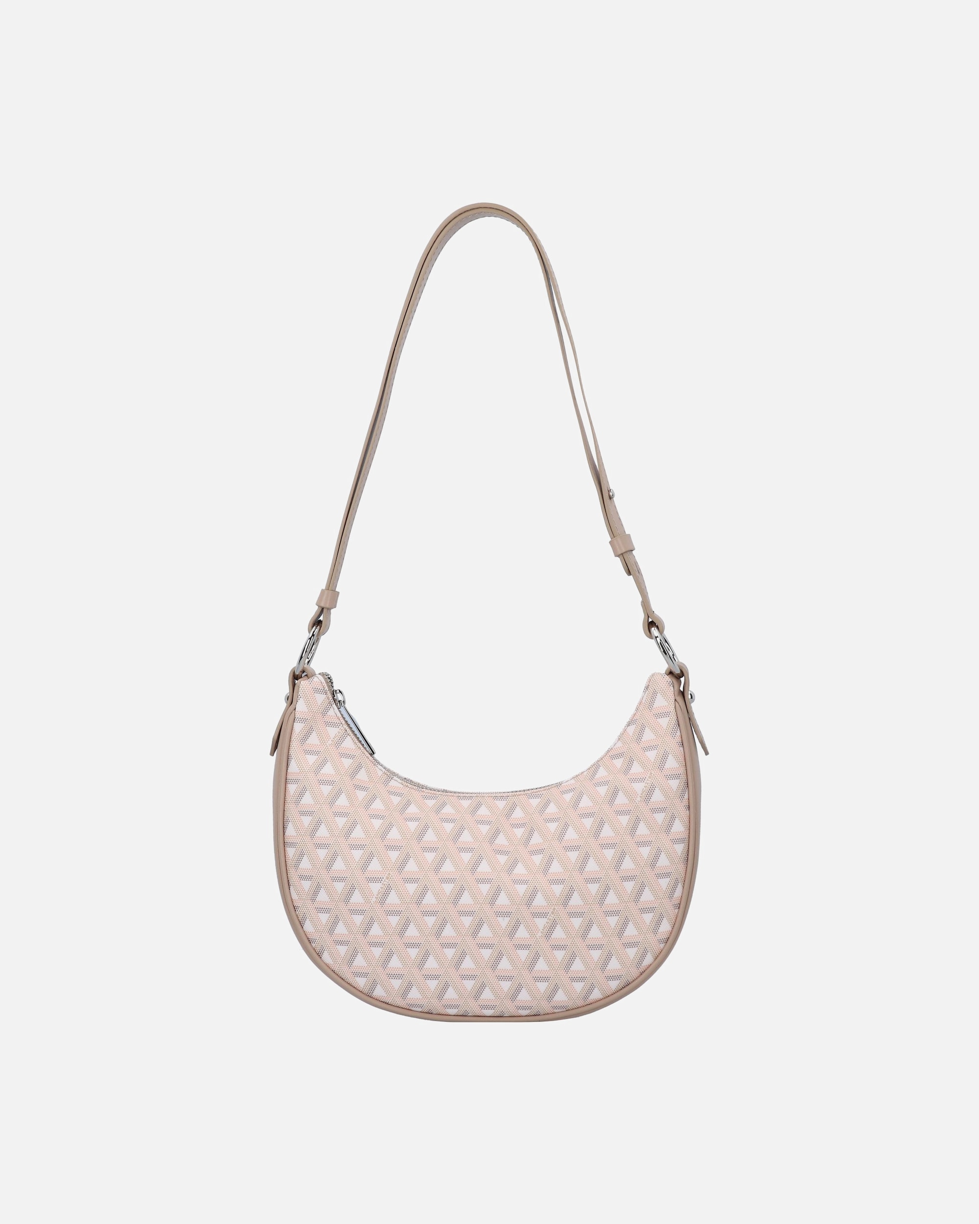 Clutch für Weiblich Lancaster Paris Ikon Schultertasche beige