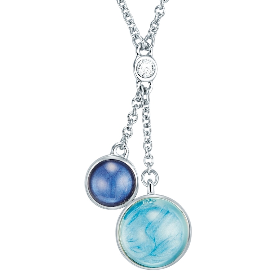 Lulu & Jane Halskette Metall-Legierung verziert mit Kristallen von Swarovski in Roségold Silver Damen