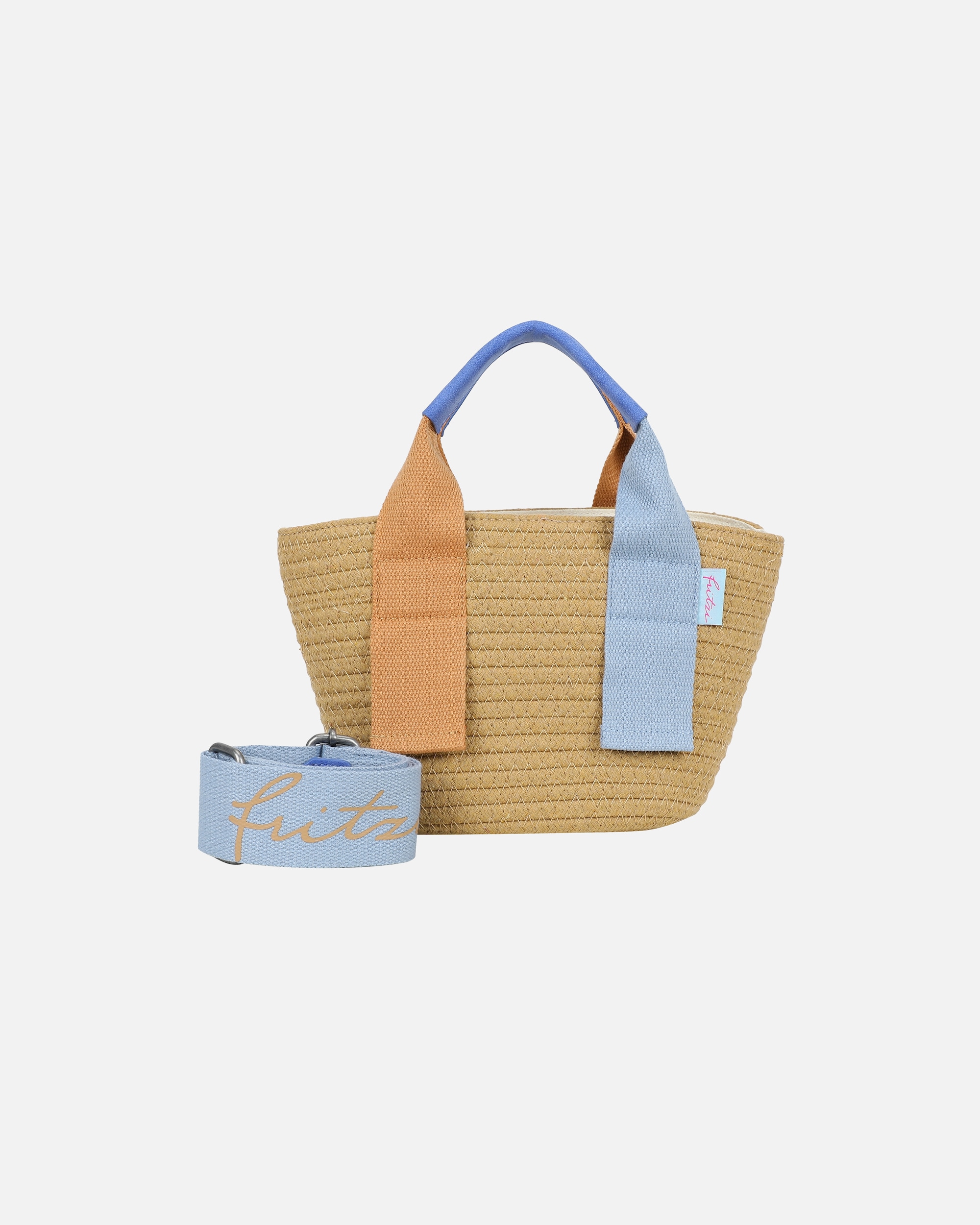 Umhängetasche für Weiblich Fritzi aus Preußen Schultertasche Happy Summer Cross mit bequemem Webbing-Gurt Blue Wood